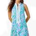 Lilly Pulitzer Dresses | Lilly Pulitzer Nwt Jane Shift Dress Blue Ibiza Aqua La Vista $178 Size 00 | Color: Blue/Gold | Size: Various