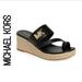 Michael Kors Shoes | Michael Kors Sidney Espadrille Wedge Sandals Black Size Us 9 M | Color: Black | Size: 9