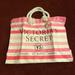 Victoria's Secret Bags | Nwt Victoria’s Secret Striped Beach Tote Limited Edition | Color: Pink/White | Size: Os
