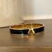 Kate Spade Jewelry | Kate Spade Heritage Gold Toned And Black Bangle Bracelet. | Color: Black/Gold | Size: Os