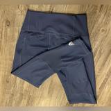 Adidas Pants & Jumpsuits | Adidas Womens Blue Prime Green Training Running Hiking Leggings | Color: Blue/White | Size: M