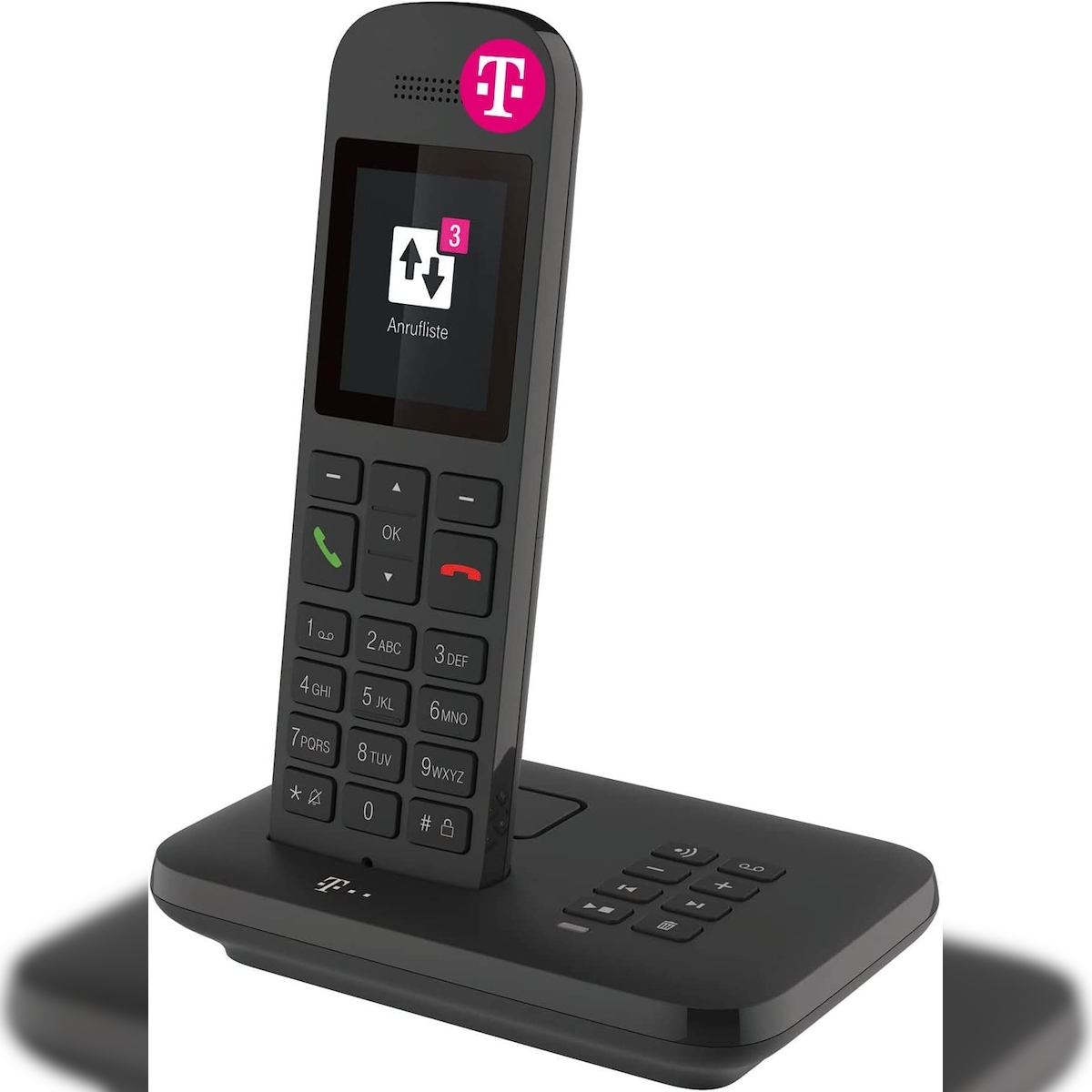 Telekom Sinus A12 mit Basis und AB schwarz Image