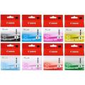 Canon Original CLI-8 Black, Cyan, Magenta, Yellow, Photo Cyan, Photo Magenta, Red and Green BK C M Y PC PM R G Multipack Ink Cartridges Pixma Pro 9000