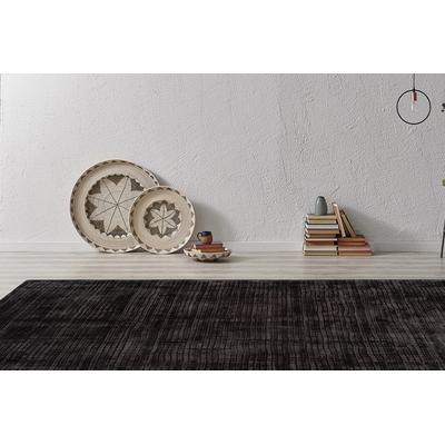 Teppich PADIRO "Bridget 125", grau, B:160cm H:10mm L:230cm, Viskose, Teppiche, Kurzflor, Hoch-Tief-Struktur mit Vintage Look Image