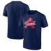 Men's Fanatics Branded Navy Atlanta Braves Hometown A Town Map T-Shirt