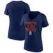 Women's Fanatics Branded Navy Detroit Tigers Hometown Tiger Daddy V-Neck T-Shirt