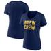 Women's Fanatics Branded Navy Milwaukee Brewers Hometown Brew Crew Fancy V-Neck T-Shirt