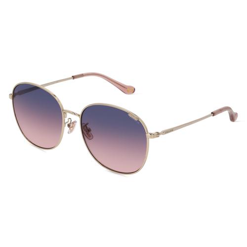 Coach HC7134 Damen-Sonnenbrille Vollrand Panto Metall-Gestell, gold