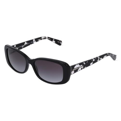 Coach HC8168 Damen-Sonnenbrille Vollrand Eckig Acetat-Gestell, schwarz