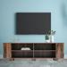 Mid-Century Modern TV Stand for 65-Inch Flat Screen with 8 Open Shelves, Universal TV Storage Cabinet for Living Room Bedroom