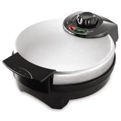 Nonstick Waffle Maker with Temperature Control, Silver