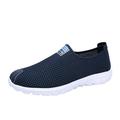 KaLI_store Men S Shoes Men s Fashion Sneakers Lightweight Breathable Walking Shoes Tennis Cross Training Shoe Non Slip Trail Running Shoes Dark Blue 12