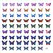 SEMIMAY Butterfly Nail Stickers 3D Self Adhesive Nail Decals Colorful Butterflies Spring Flowers Nail Designs For Acrylic Nails Supplies Manicure Decorations
