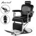 Artist Hand Heavy Duty Retro Hydraulic Recliner Barber Chair Salon Tattoo Hair Styling (Black)