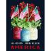 The Holiday Aisle® God Bless America by Cindy Jacobs - Wrapped Canvas Print Canvas | 16 H x 12 W x 1.25 D in | Wayfair