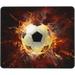 9.8 x7.9 Soccer Mouse Pad with Stitched Edge Football Gaming Mouse Pad Unique Design Non-Slip Rubber Base Mousepad Positive The Office Mouse Pad for Computer Laptop