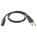 3 Pin XLR Female to Dual 1/4 6.35mm Mono Male Stereo Y Splitter Cable 1M