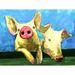 August Grove® Happy Painted Piggies - Wrapped Canvas Print Canvas | 18 H x 24 W x 1.25 D in | Wayfair 12227BFC4804438F9716121AB1FAC4FF