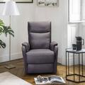 Latitude Run® Recliner Chair w/ USB Charge Port Polyester/Stain Resistant in Gray | 39.8 H x 30 W x 35.4 D in | Wayfair