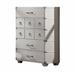 17 Stories Solid Wood 5 - Drawer Accent Chest Wood in Brown/Gray | 50 H x 36 W x 18 D in | Wayfair 3BDD2B89FA4F41B3A70CC681B012042E