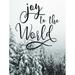 Loon Peak® Joy to the World - Wrapped Canvas Textual Art Metal | 32 H x 24 W x 1.25 D in | Wayfair 7D218447FFFF40F182C06137EF236BDB