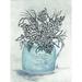 Ophelia & Co. Sketchy Floral Enamel Pot by Julie Norkus - Wrapped Canvas Print Canvas | 24 H x 18 W x 1.25 D in | Wayfair