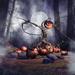 The Holiday Aisle® Halloween Scarecrow by Fairytaledesign - Wrapped Canvas Painting Canvas in White | 36 H x 36 W x 1.25 D in | Wayfair