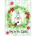 The Holiday Aisle® Joy to the World Wreath by Annie LaPoint - Wrapped Canvas Print Metal | 40 H x 30 W x 1.25 D in | Wayfair