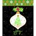 The Holiday Aisle® It's Christmas Joy Ornament by Annie LaPoint - Wrapped Canvas Print Canvas | 24 H x 18 W x 1.25 D in | Wayfair