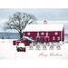 The Holiday Aisle® Country Merry Christmas by Lori Deiter - Wrapped Canvas Print Canvas | 12 H x 16 W x 1.25 D in | Wayfair