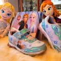 Disney Shoes | Girls Frozen 2 Light Up Sneakers Light Blue | Color: Blue | Size: 12g