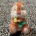 Disney Toys | 2002 Disney Chip And Dale Plush Doll Toy Cute Vintage Flowers Animal Chipmunk | Color: Brown/Tan | Size: 5 Inches Across & 9 Inches Tall