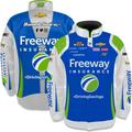 Men's Trackhouse Racing Team Collection Black Daniel Suarez Freeway Insurance Nylon Uniform Full-Snap Jacket