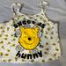 Disney Tops | Disney Winner The Pooh Crop Top | Color: Gold/White | Size: M