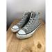 Converse Shoes | Converse Womens Chuck Taylor All Star Hi Gray Silver Glitter Casual Sneakers | Color: Gray/Silver | Size: 6.5