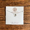 Giani Bernini Jewelry | Giani Bernini Sterling Silver 925 Cz Block Initial 18” Necklace Letter J | Color: Silver | Size: 18 Inch