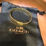 Coach Jewelry | Coach Bangle Bracelet | Color: Gold | Size: 8 In. Around