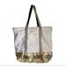 Victoria's Secret Bags | Flash Sale! Victoria’s Secret Gold Glittered Logo Tote | Color: Gold/White | Size: Os