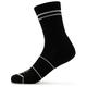 Stoic - Merino Crew Tech Rib Stripes Socks - Multifunktionssocken 39-41 | EU 39-41 schwarz