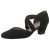 Spangenpumps ARA "TOULOUSE", Damen, Gr. 5,5 (38,5), schwarz, Textil, unifarben, elegant, Schuhe, Abendschuh, Festtagsschuh, Trichterabsatzmit elastischen Riemchen, Topseller