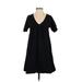 ASOS Casual Dress - Shift: Black Solid Dresses - Women's Size 2