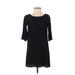 American Apparel Casual Dress - Shift: Black Print Dresses - Women's Size X-Small