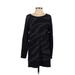 Zara W&B Collection Casual Dress - Shift: Black Dresses - Women's Size Small