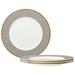 Noritake Infinity Dinner Plates, 11" Bone China/Ceramic in Gray/White/Yellow | 11 W in | Wayfair 4980-406D