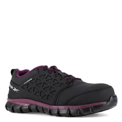 Reebok Work Sublite Cushion Work EXOFUSE Composite Toe - Womens 7 Black Oxford W