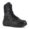 Reebok Work Rapid Response RB 8" Composite Toe - Mens 9 Black Boot Medium