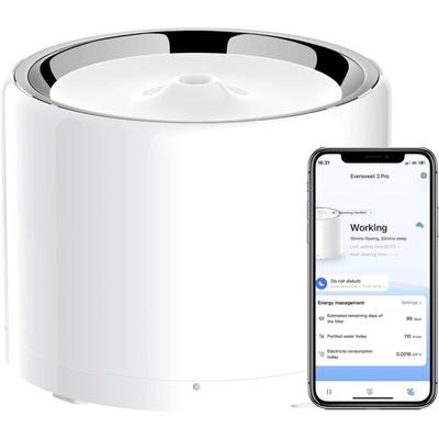 Drahtlose Wasserpumpe Automatische intelligenter Trinkbrunnen für Katze und Hund, Auskleidung aus Image