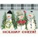 The Holiday Aisle® Holiday Cheer Snowmen - Wrapped Canvas Print Canvas | 18 H x 24 W x 1.25 D in | Wayfair A411DD5DDDFB496D84F324AEE7406743