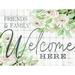 Rosalind Wheeler Friends & Family Welcome Here - Wrapped Canvas Print Canvas | 12 H x 16 W x 1.25 D in | Wayfair 8A04396E38814AC5B03D0831FEE45489