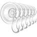 Wreath Hanger Large Clear Reusable Heavy Duty Wreath Hanger Suction Cup with Wipes 22 LB Strong Window Glass Suction Cup Hooks Wreath Holder for Halloween Christmas Wreath Decorations - 6 Packs